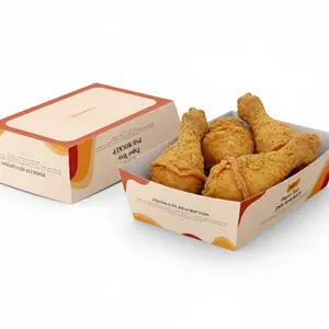 ถาดกระดาษใส่อาหาร Multicolor Lab