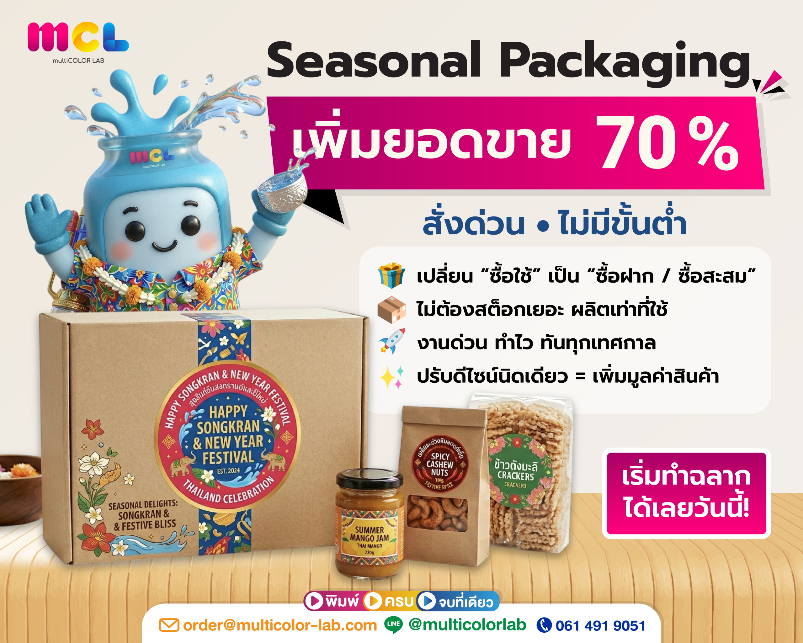 สติกเกอร์ลายเทศกาล